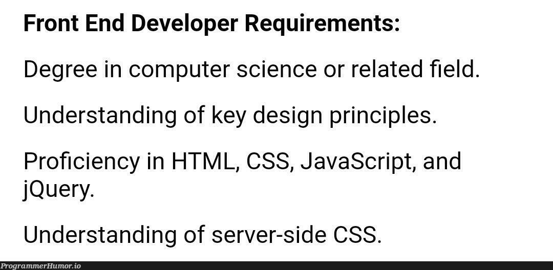 Ah yes, server side CSS, the ultimate software design tool 🔧 | developer-memes, html-memes, css-memes, javascript-memes, software-memes, computer-memes, java-memes, computer science-memes, design-memes, server-memes, front end-memes, jquery-memes, requirements-memes, query-memes, ide-memes, ML-memes, cs-memes | ProgrammerHumor.io