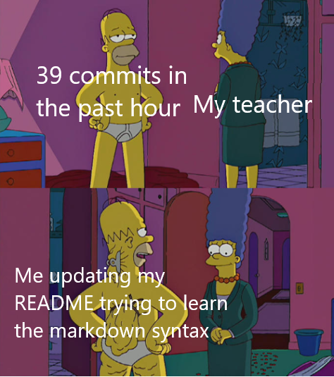 My teacher said he was impressed by my github activity... | git-memes, github-memes | ProgrammerHumor.io