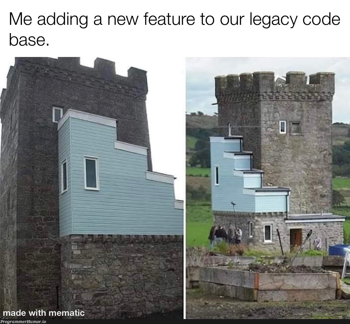 My new feature looks good. | code-memes, feature-memes | ProgrammerHumor.io