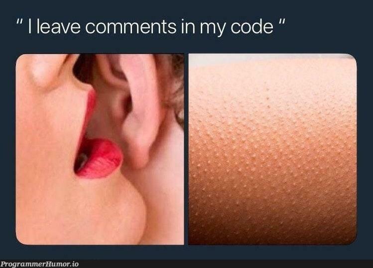 What turns you on? | code-memes, comment-memes | ProgrammerHumor.io