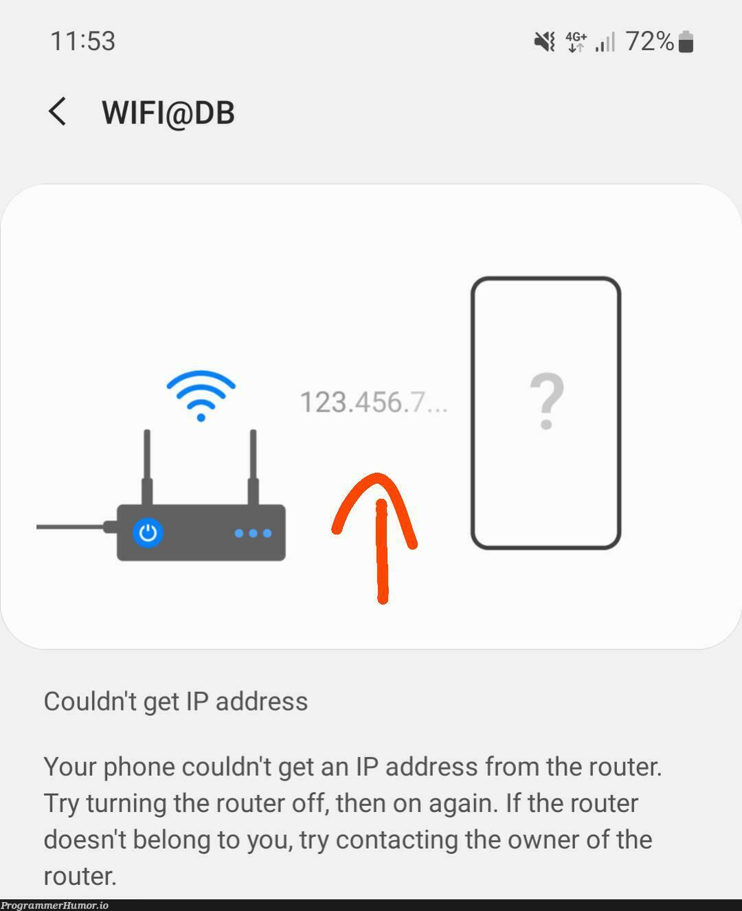 Samsung's graphic designers apparently don't know about IP addresses | design-memes, designer-memes, graphic design-memes, try-memes, wifi-memes, graph-memes | ProgrammerHumor.io