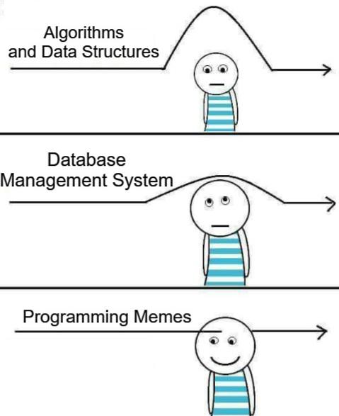 The only thing that sticks with me | programming-memes, management-memes, program-memes, data structures-memes, data-memes, database-memes, algorithm-memes, algorithms-memes | ProgrammerHumor.io