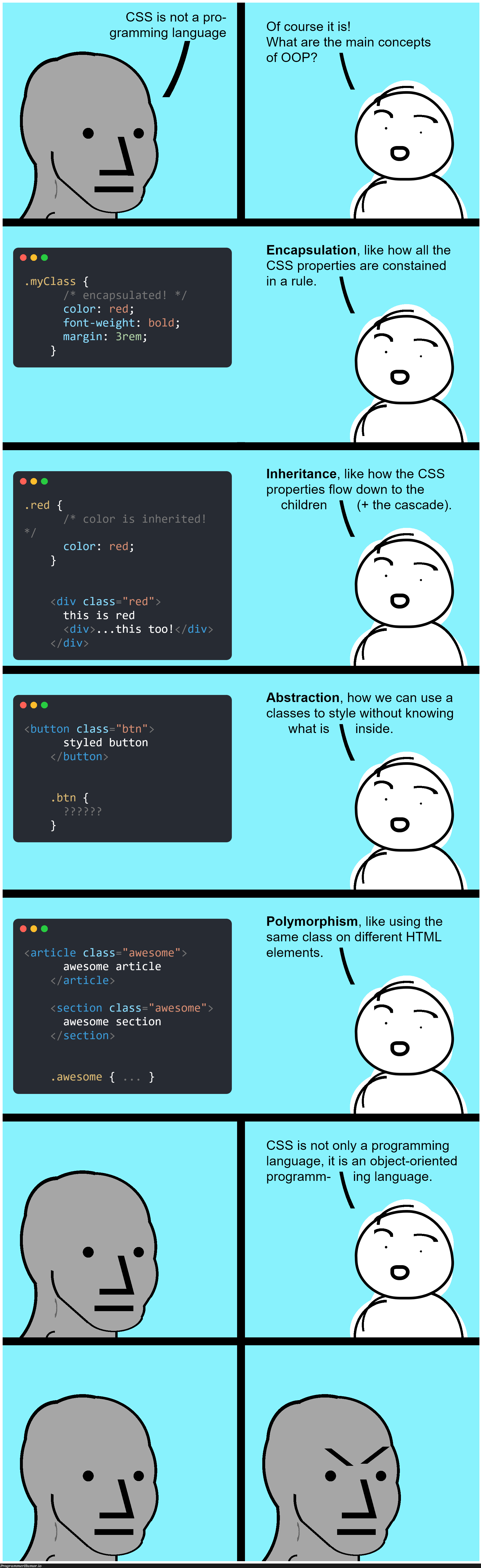 CSS is not a programming language... | programming-memes, html-memes, css-memes, program-memes, class-memes, object-memes, oop-memes, IT-memes, ide-memes, ML-memes, language-memes, cs-memes, programming language-memes | ProgrammerHumor.io