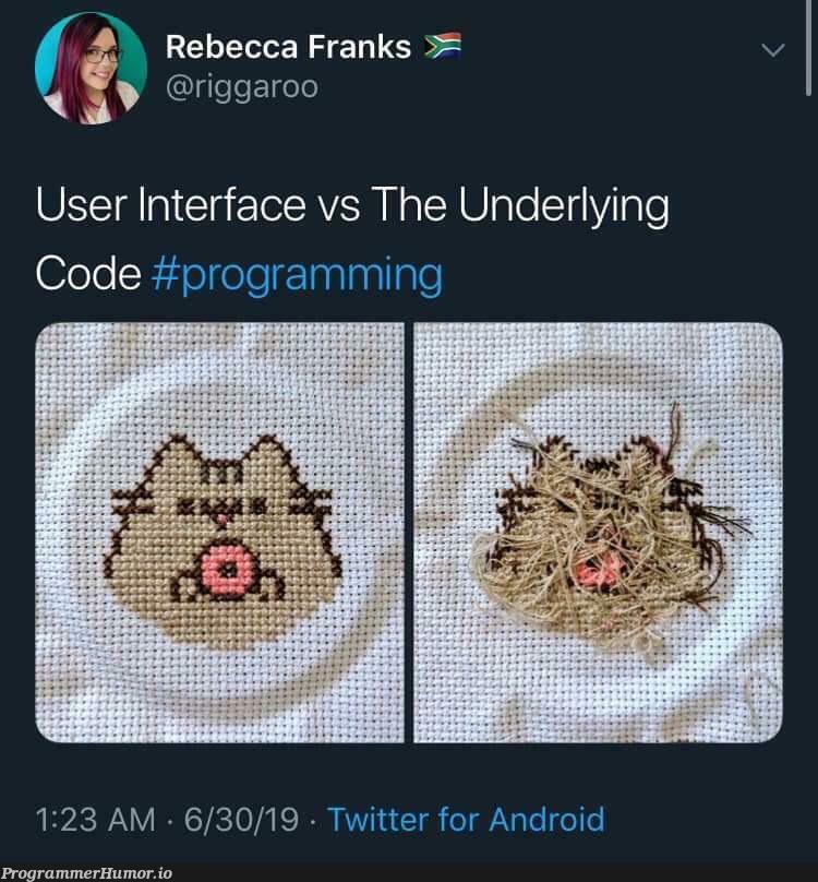 What is this, a crossover episode? | programming-memes, code-memes, android-memes, program-memes, user interface-memes, twitter-memes | ProgrammerHumor.io