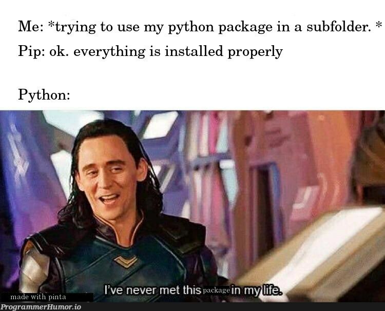 A friend of mine is clearly struggling | python-memes, try-memes, perl-memes, pip-memes | ProgrammerHumor.io