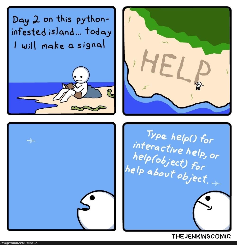 help | python-memes, jenkins-memes | ProgrammerHumor.io