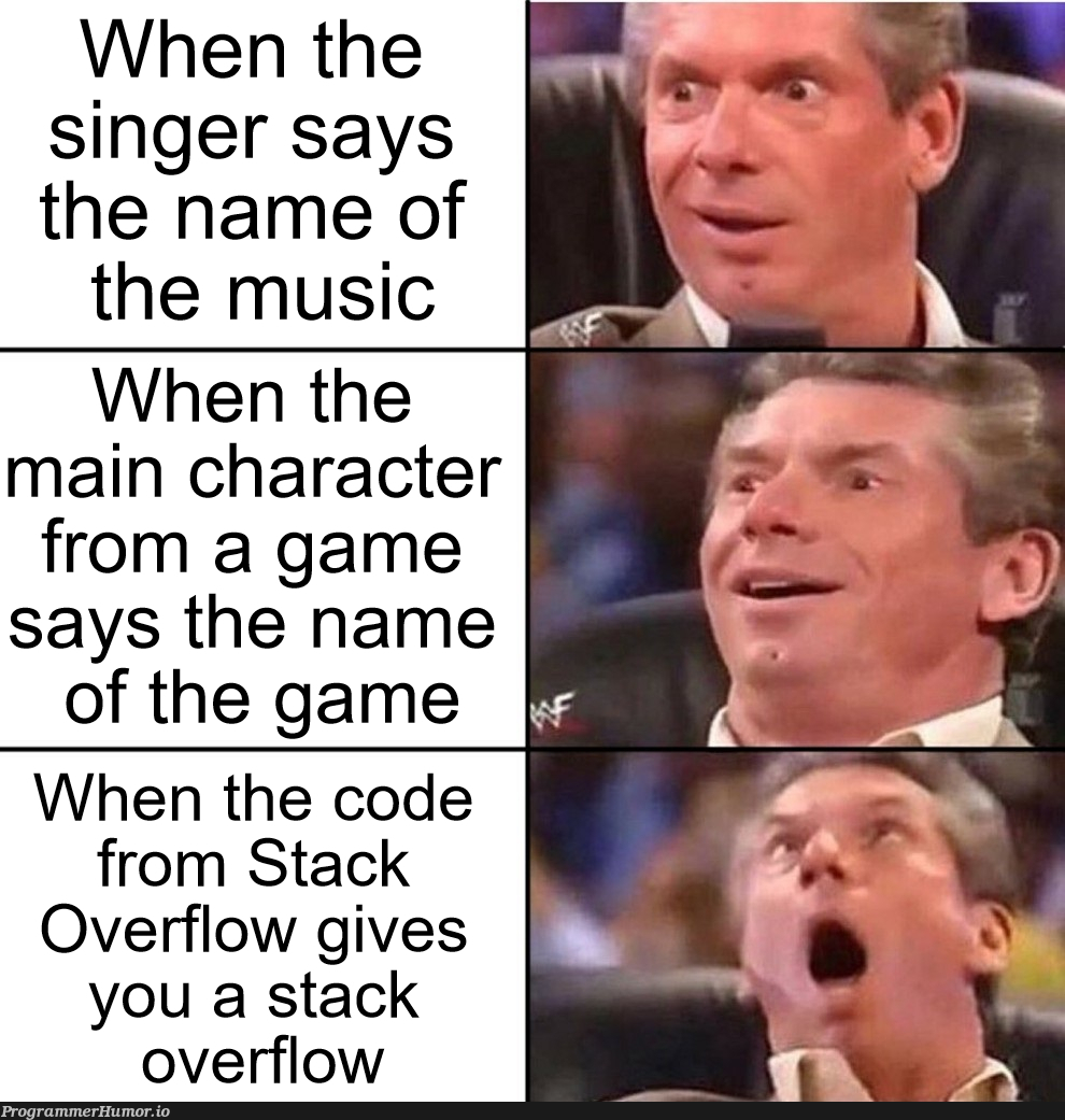 Stack Overflow | code-memes, stack-memes, stack overflow-memes, overflow-memes | ProgrammerHumor.io