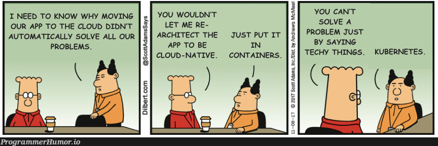 Buzzword bingo in your face | tech-memes, IT-memes, cloud-memes, kubernetes-memes, container-memes | ProgrammerHumor.io