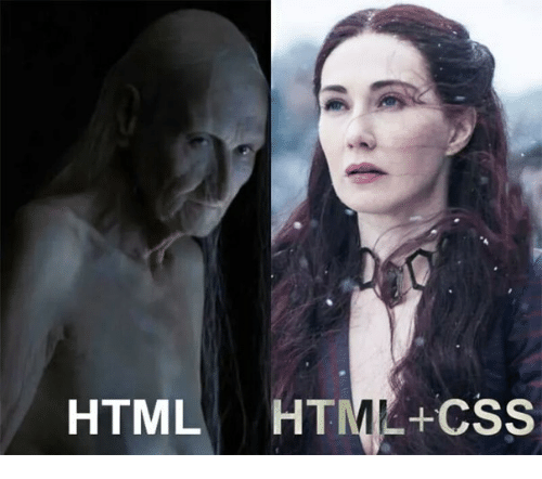 Only HTML and HTML + CSS effect.... | html-memes, css-memes, ML-memes, cs-memes | ProgrammerHumor.io