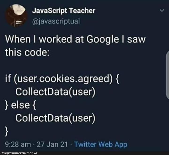 Google is truly one of a kind | javascript-memes, code-memes, java-memes, web-memes, google-memes, data-memes, twitter-memes, cookie-memes | ProgrammerHumor.io