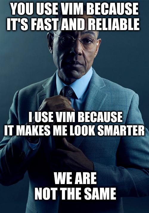 whY NOt uSe eMaCS? | vim-memes, mac-memes, ML-memes, vm-memes, cs-memes | ProgrammerHumor.io