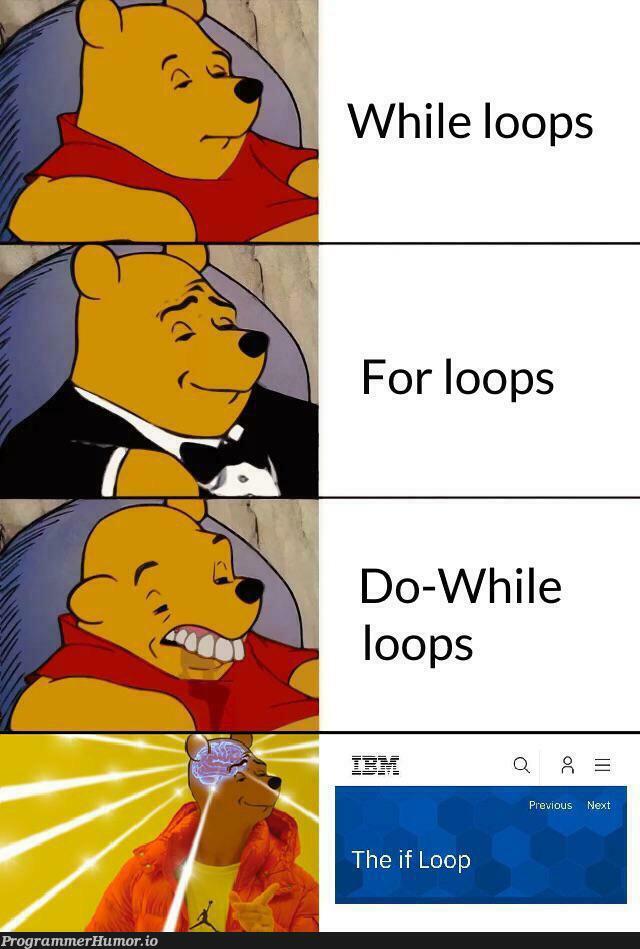 I always just use the good old if loop | loops-memes, for loop-memes, oop-memes | ProgrammerHumor.io