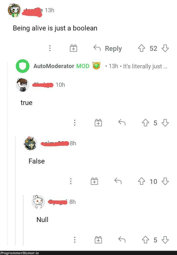 True/False? | ProgrammerHumor.io