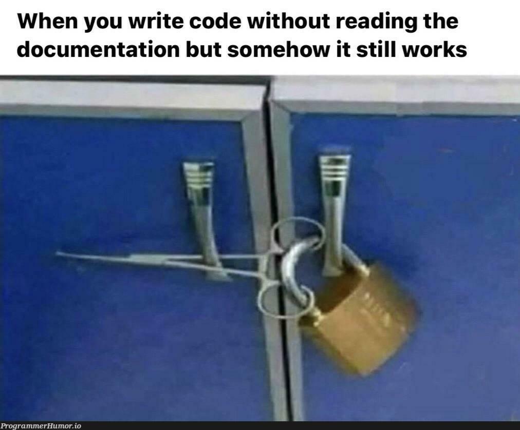 Programming in a nutshell | programming-memes, code-memes, program-memes, shell-memes, IT-memes, documentation-memes | ProgrammerHumor.io