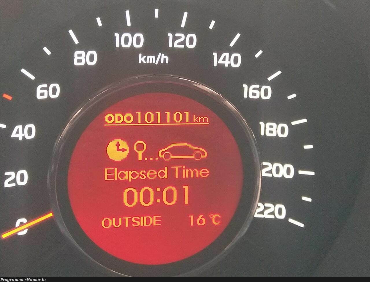 My cars odometer hit 45km today | ide-memes | ProgrammerHumor.io