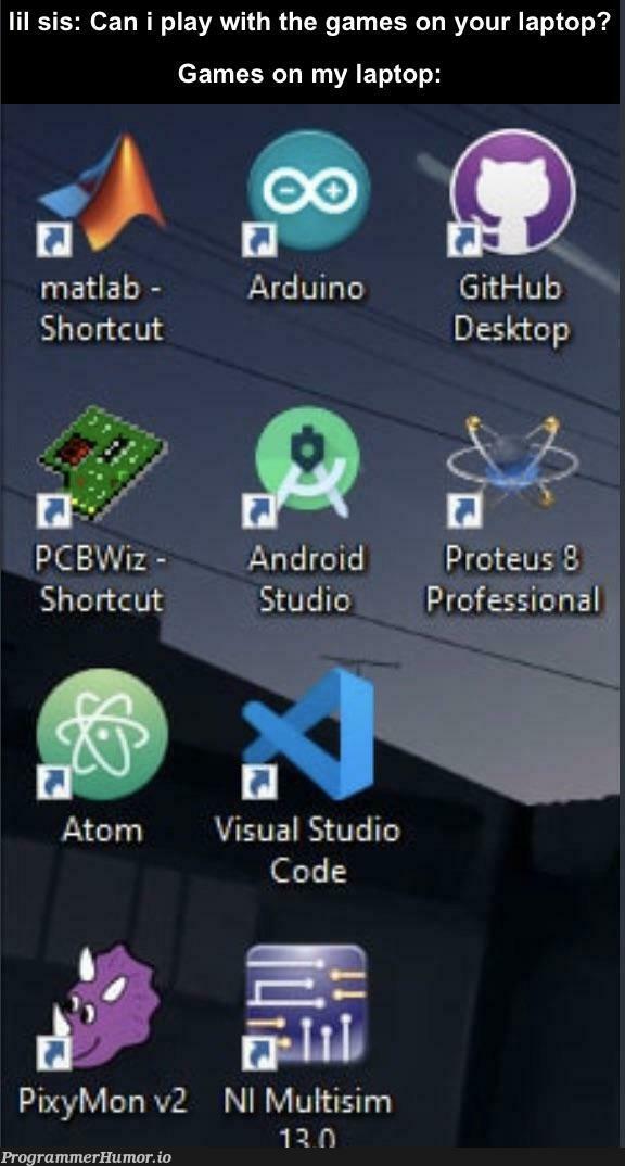 Gaming go brrr | visual studio-memes, matlab-memes, gaming-memes, laptop-memes | ProgrammerHumor.io
