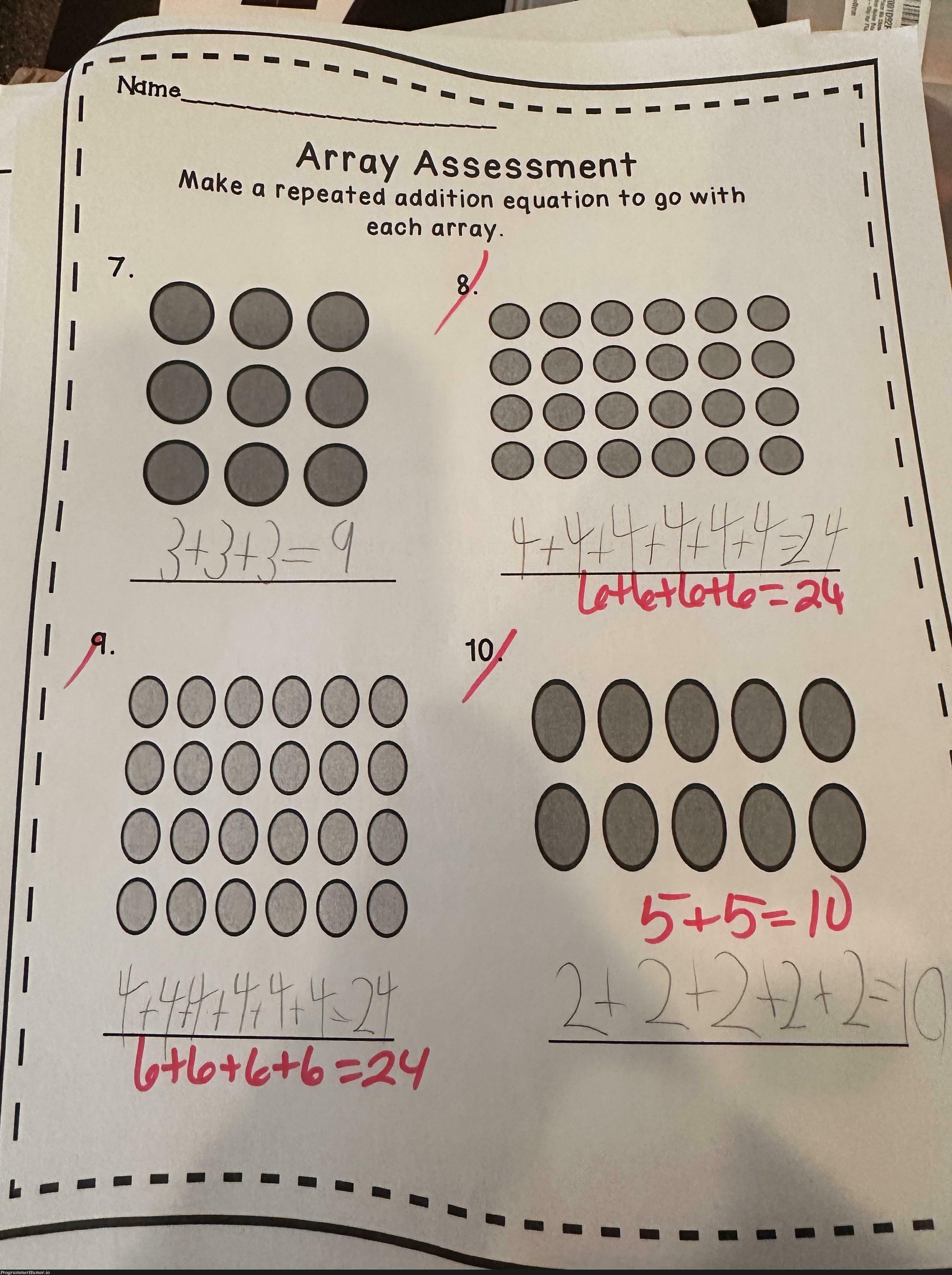 What common core nonsense is this? | ProgrammerHumor.io