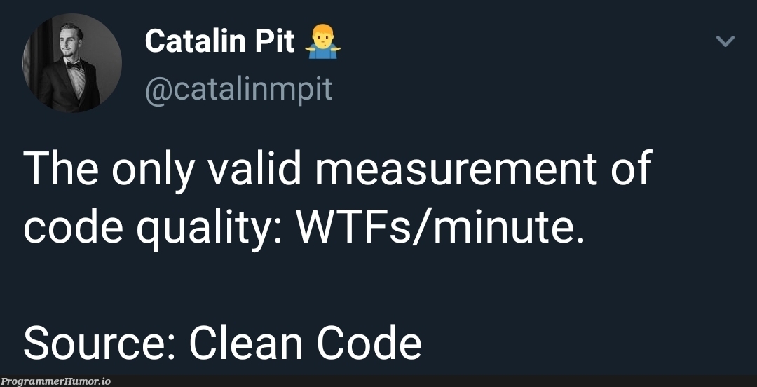 WTFs/minute FTW | code-memes | ProgrammerHumor.io