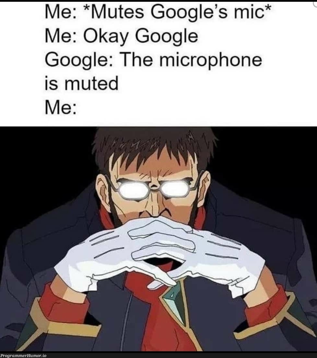 Second microphone reported! 🚨 | google-memes | ProgrammerHumor.io