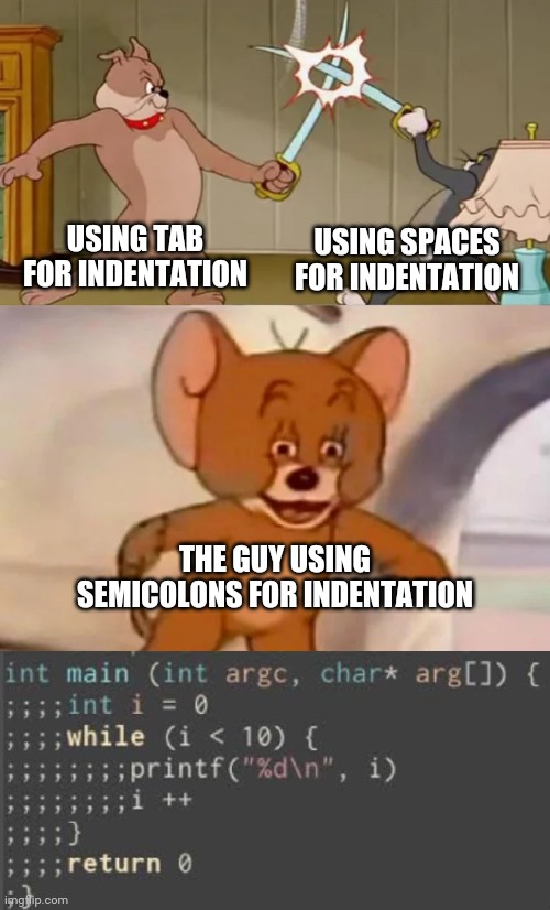 Little contribution to the indentation war | ML-memes, indentation-memes | ProgrammerHumor.io