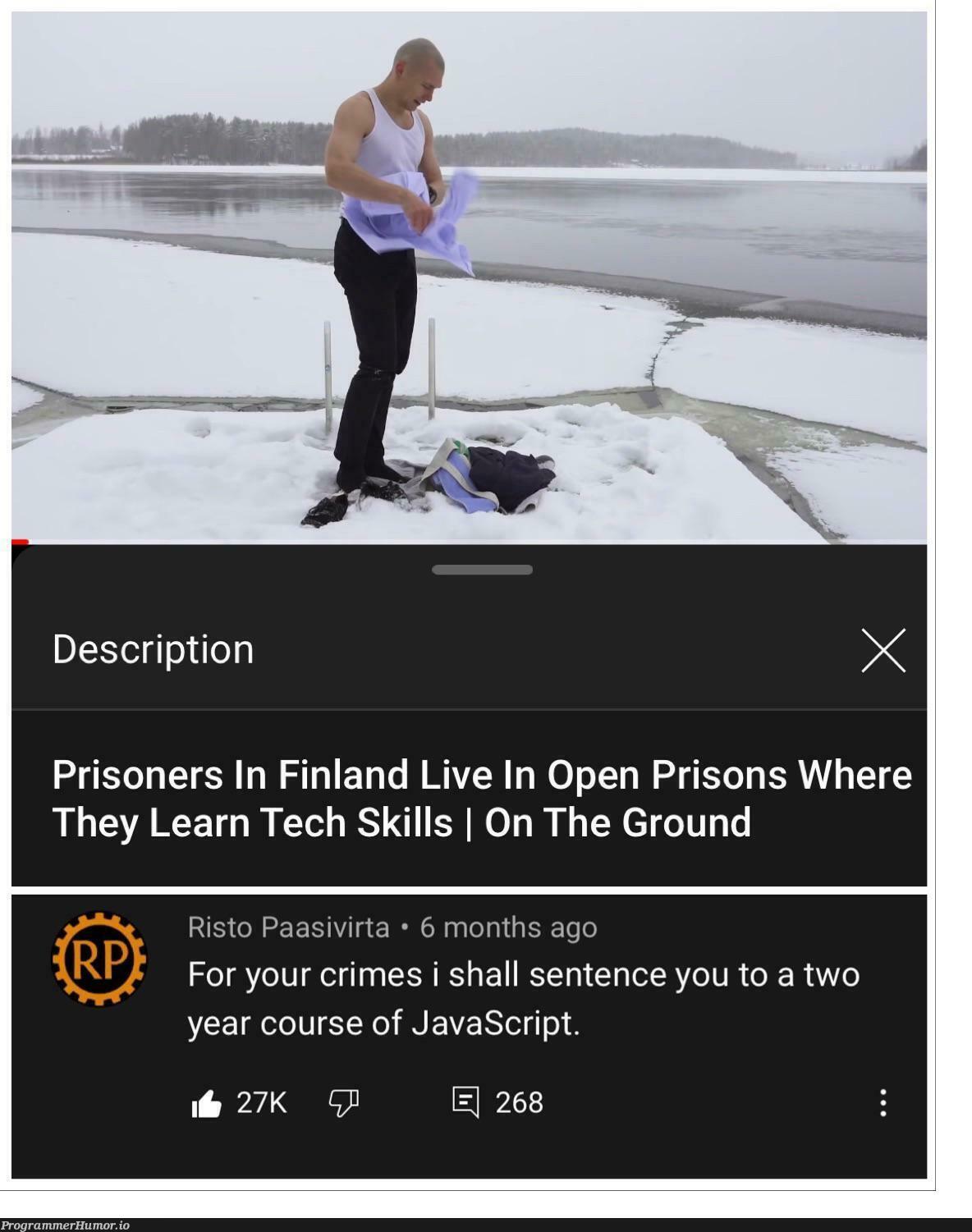 Finland has no regards to human rights | javascript-memes, tech-memes, java-memes, rds-memes | ProgrammerHumor.io