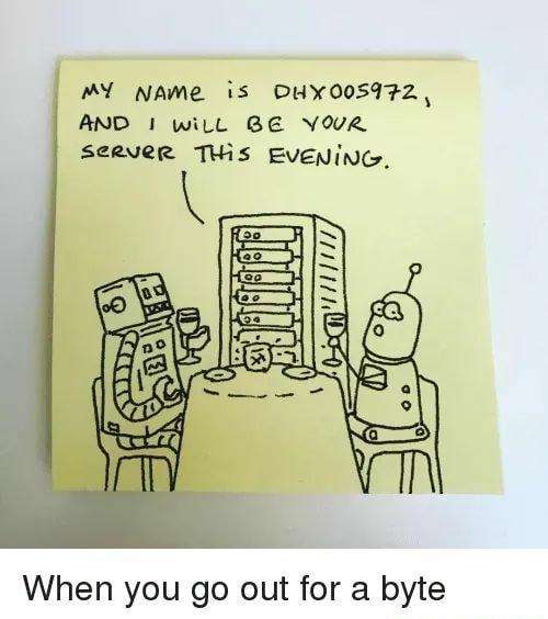 I'll be your server this evening. | server-memes | ProgrammerHumor.io