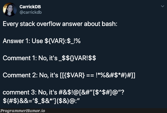 it do be like that | stack-memes, stack overflow-memes, bash-memes, overflow-memes, IT-memes, comment-memes | ProgrammerHumor.io