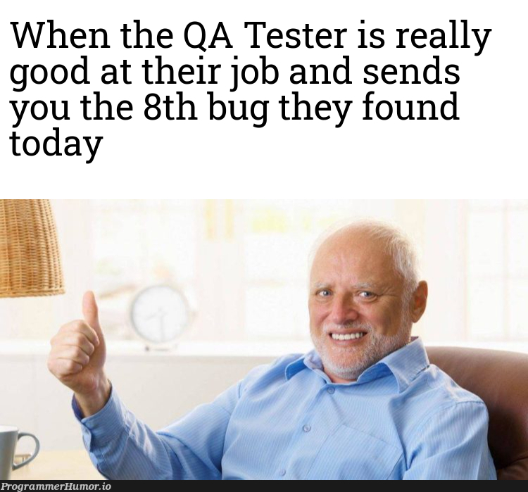 Lazy QA Testers <3 | test-memes, bug-memes, qa-memes | ProgrammerHumor.io