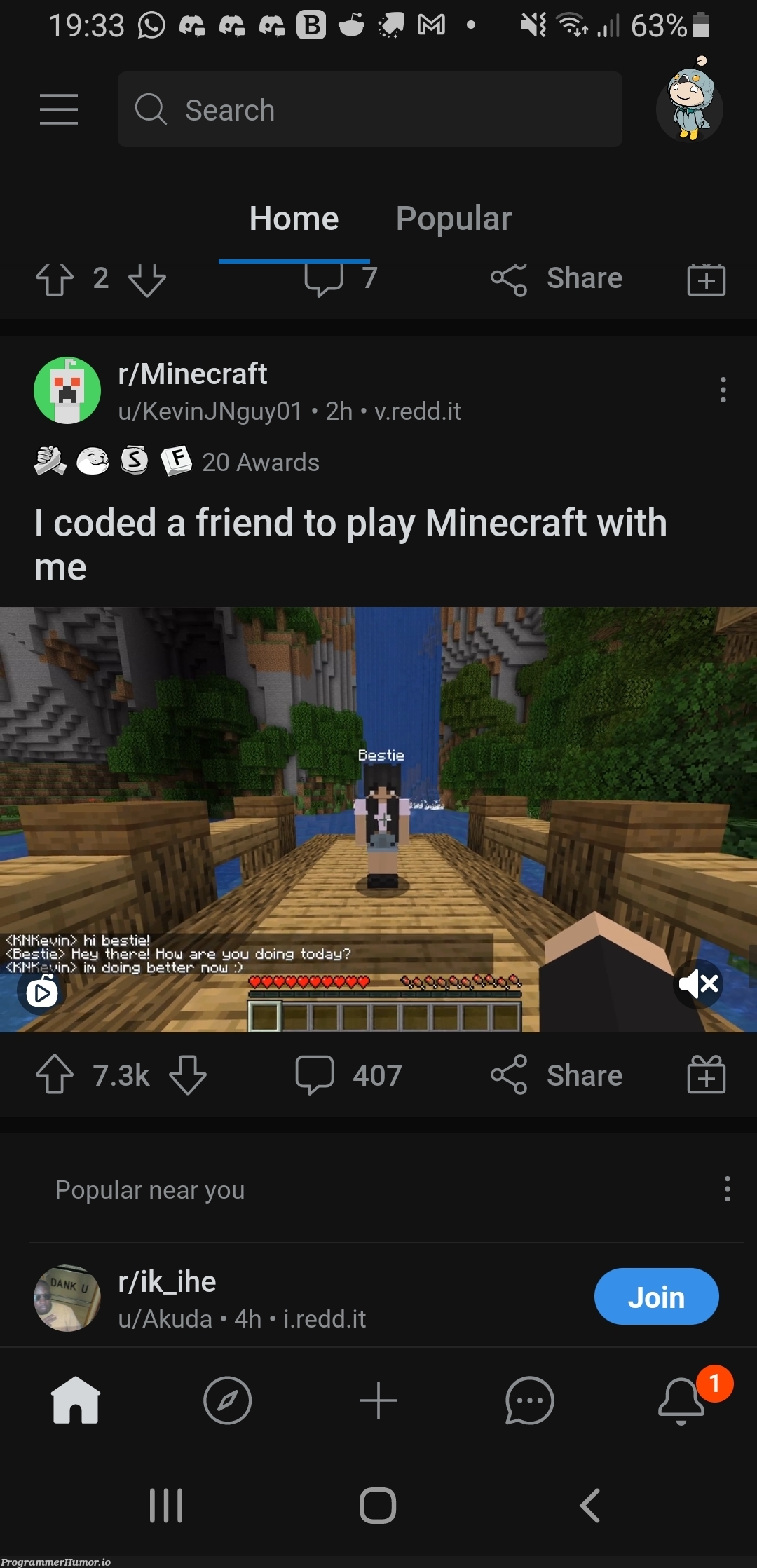 guy coded a friend | code-memes, search-memes, c-memes, minecraft-memes, rds-memes | ProgrammerHumor.io