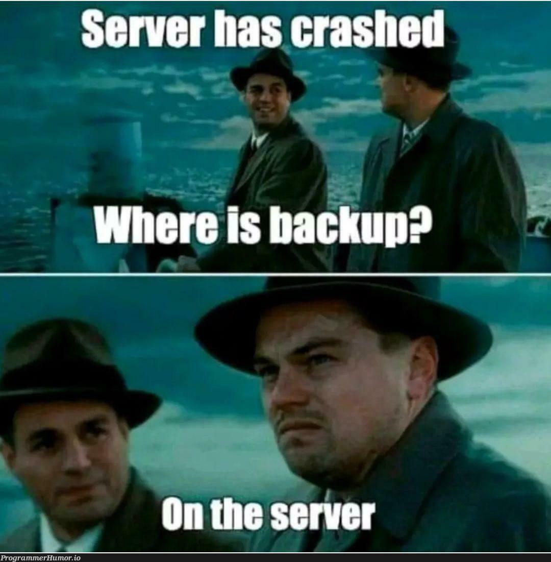 backup? | server-memes, c-memes | ProgrammerHumor.io