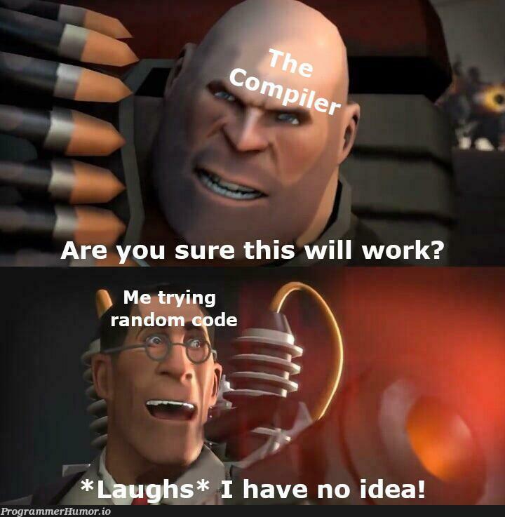 My 19th attempt at compiling C++ code | code-memes, c++-memes, idea-memes, ide-memes | ProgrammerHumor.io