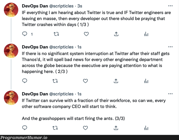 When Twitter crashing is the best option ... | developer-memes, software-memes, engineer-memes, engineering-memes, IT-memes, twitter-memes, crash-memes, devops-memes, ssh-memes | ProgrammerHumor.io