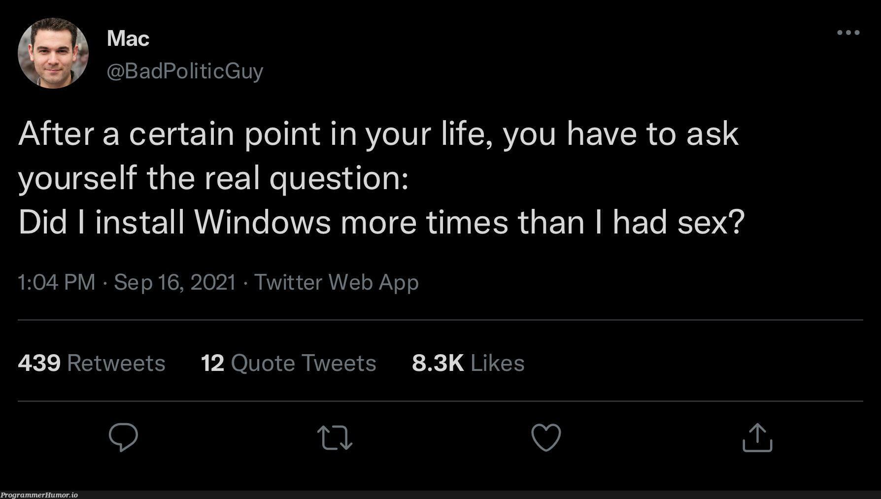 Hard questions | web-memes, windows-memes, twitter-memes, retweet-memes | ProgrammerHumor.io