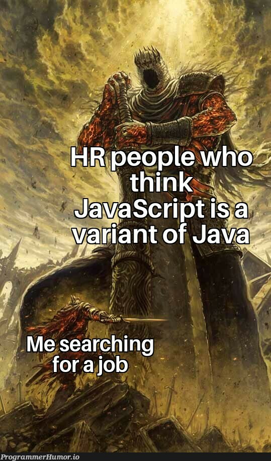 You know Java, so you must be a fullstack developer | developer-memes, java-memes, stack-memes, search-memes, fullstack-memes | ProgrammerHumor.io