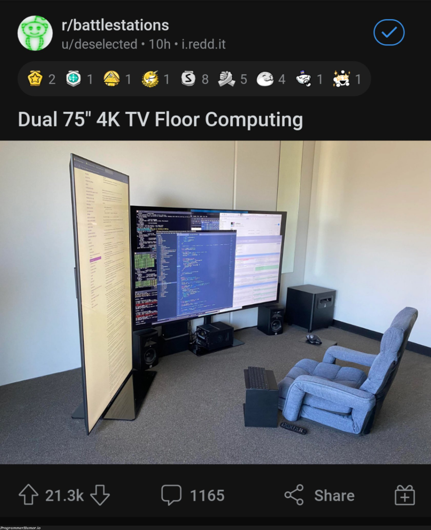 Finally a monitor big enough to show java stack traces without wrapping | java-memes, computing-memes, stack-memes, monitor-memes | ProgrammerHumor.io