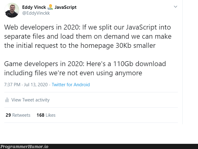 But we might sell it as DLC later though | developer-memes, javascript-memes, web developer-memes, java-memes, web-memes, android-memes, IT-memes, twitter-memes, retweet-memes | ProgrammerHumor.io