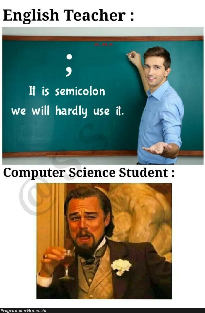 return sure; | IT-memes, semicolon-memes | ProgrammerHumor.io