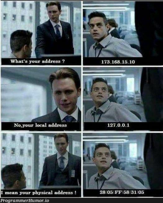 When you ask address to IT person | IT-memes | ProgrammerHumor.io