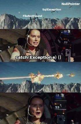 Kill two exceptions with one catch | catch-memes, exception-memes | ProgrammerHumor.io