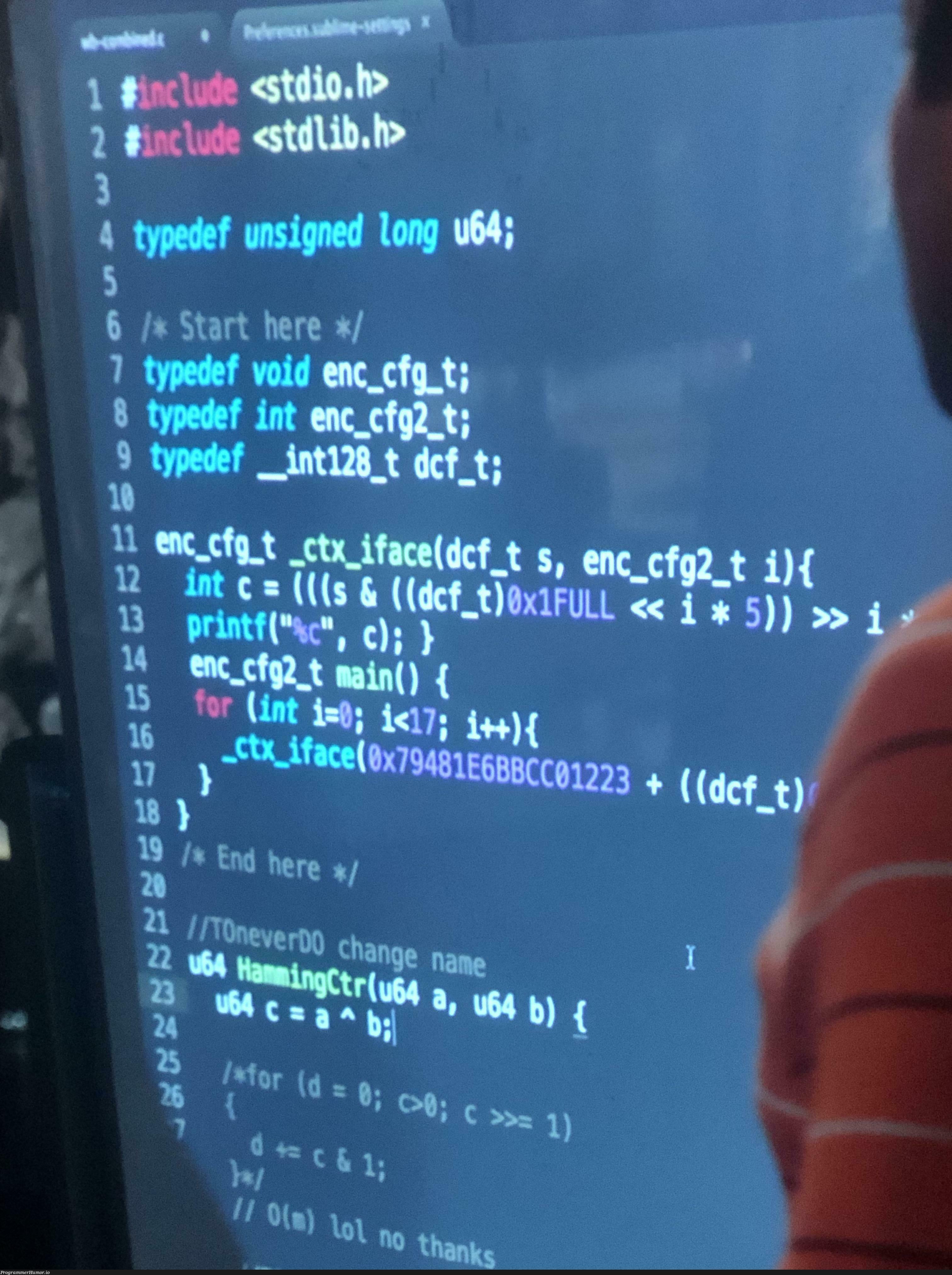 Rewatching Silicon Valley and noticed something funny at line 29 | cs-memes | ProgrammerHumor.io