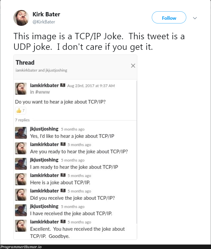 TCP/IP vs UDP | excel-memes, image-memes, tcp-memes, udp-memes | ProgrammerHumor.io