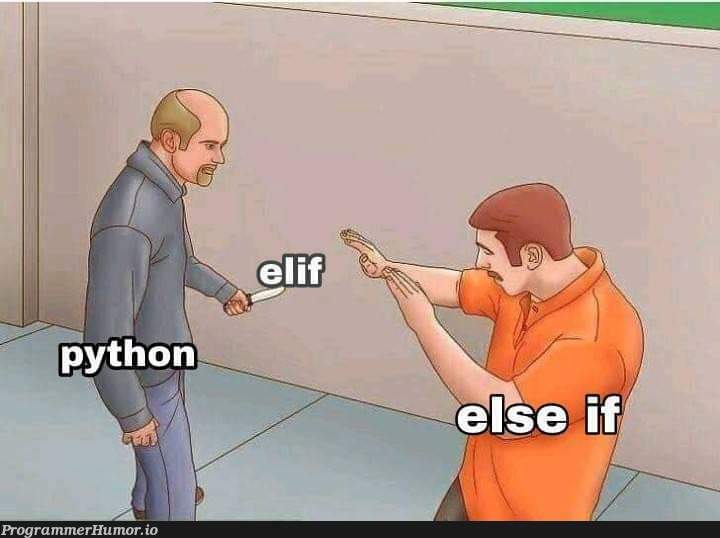 elif vs elseif | ProgrammerHumor.io