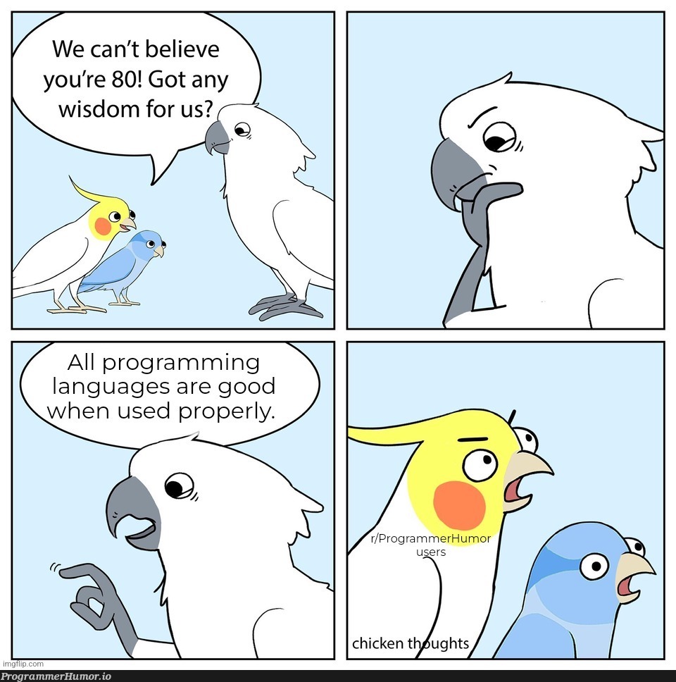 Even HTML. | programming-memes, html-memes, program-memes, perl-memes, ML-memes, language-memes, programming language-memes | ProgrammerHumor.io