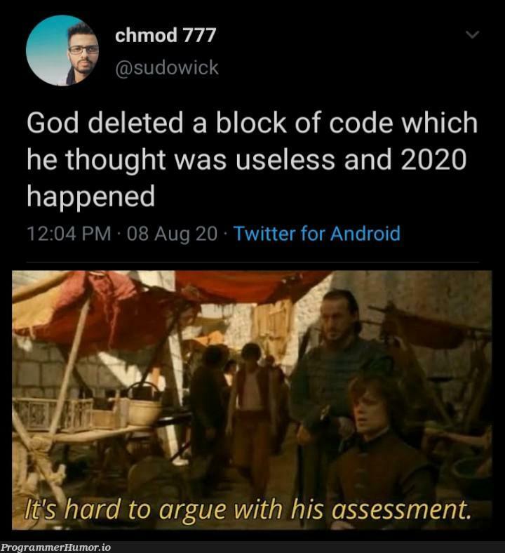 If it works don't touch it | code-memes, android-memes, loc-memes, lock-memes, sudo-memes, IT-memes, twitter-memes | ProgrammerHumor.io