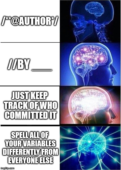 How to mark what code you wrote | code-memes | ProgrammerHumor.io