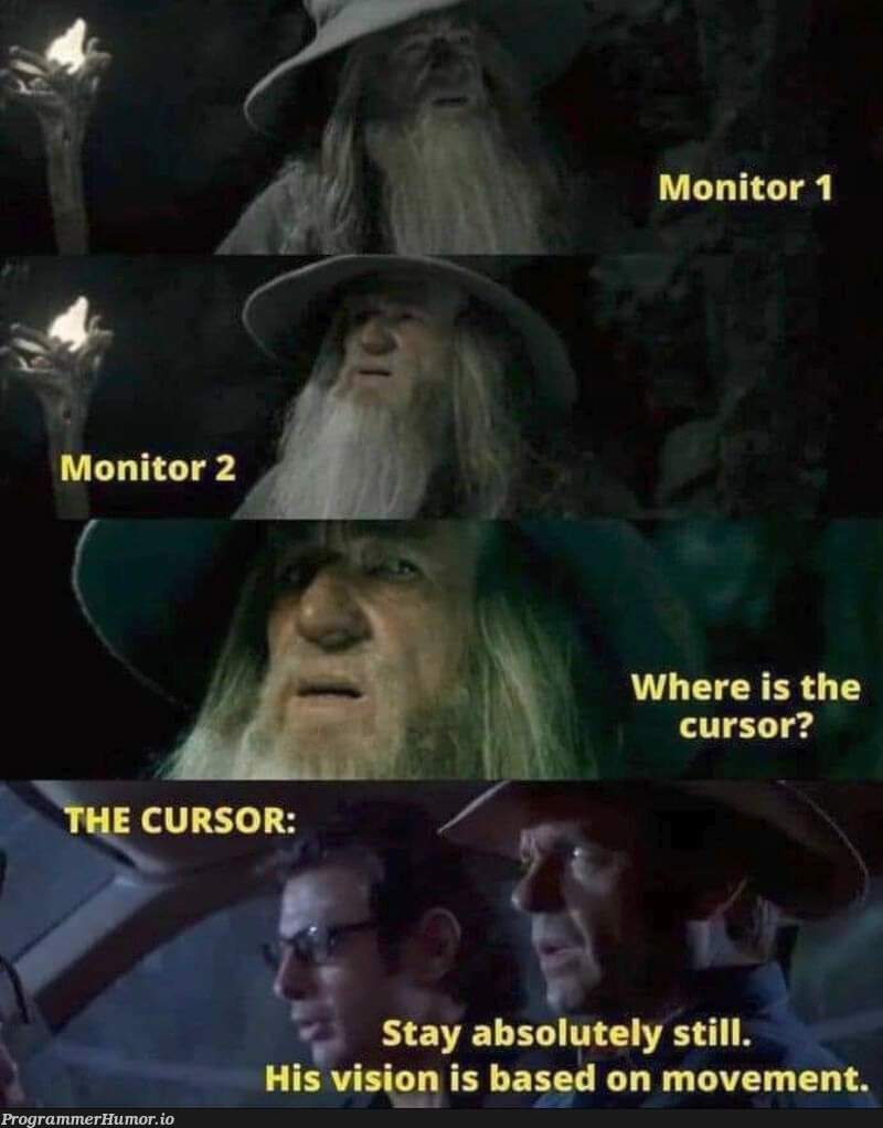 Where is it!!! | monitor-memes | ProgrammerHumor.io