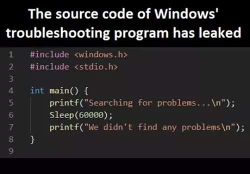 if(user.hasUnsavedWork()) system.BSOD(); | code-memes, program-memes, windows-memes, search-memes, source code-memes | ProgrammerHumor.io