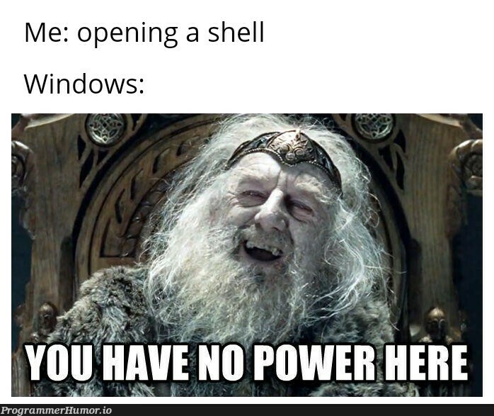 Roses are red violates are blue, permission is denied to admin too | windows-memes, shell-memes | ProgrammerHumor.io