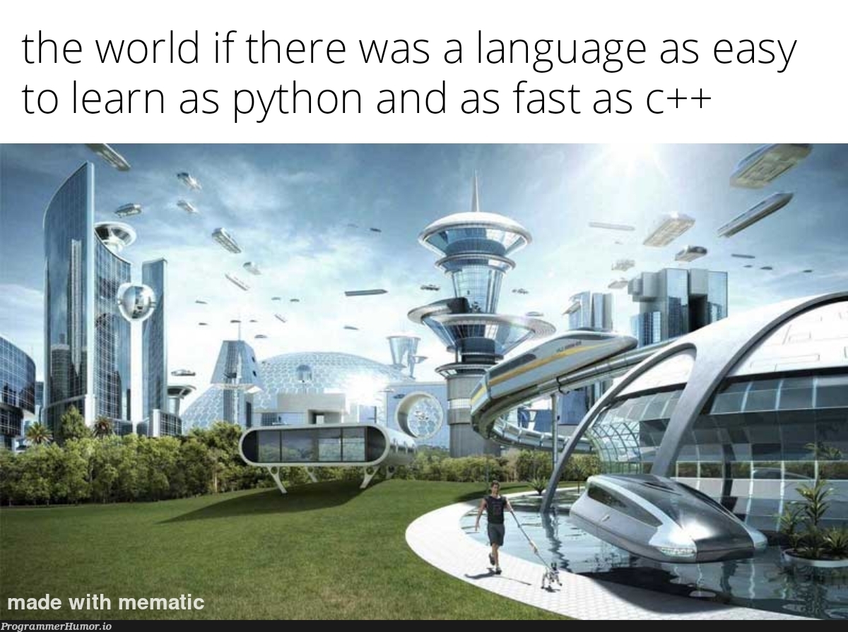 what a wonderful world | python-memes, c++-memes, language-memes | ProgrammerHumor.io