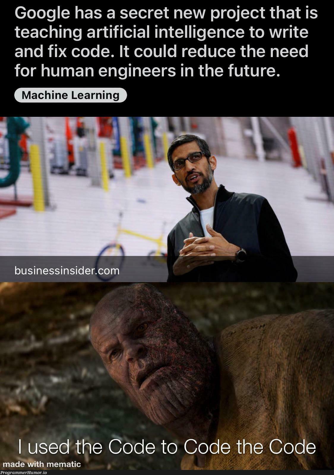 We’re living in the future | code-memes, engineer-memes, machine learning-memes, google-memes, machine-memes, fix-memes, IT-memes, ide-memes, mac-memes, artificial intelligence-memes | ProgrammerHumor.io